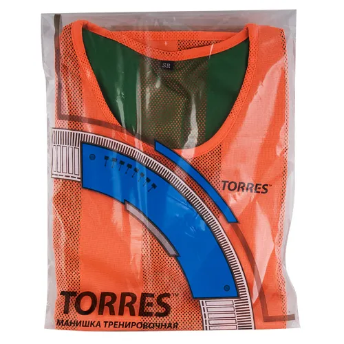 Манишка детская TORRES двухсторонняя, TR11949O/G, р.Jr, тренировочная, полиэстер, оранж-зелен за 1&nbsp;026.80 ₽ в Хабаровске