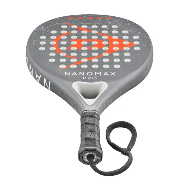 Ракетка для падела Dunlop Nanomax Pro, 10370739, для профессионалов, карбон,серо-оранжевый за 17&nbsp;248.20 ₽ в Хабаровске