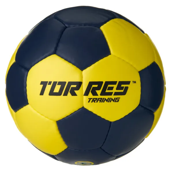 Мяч ганд. TORRES Training, H32450, р.0, ПУ, 4 подкл. слоя, руч. сшивка, мультиколор