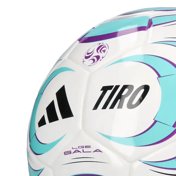 Мяч футзал. ADIDAS Tiro League Sala JW1526, р.4, FIFA Basic, 32 пан, ТПУ, термосш., бело-бирюз-фиол за 4&nbsp;833.10 ₽ в Хабаровске