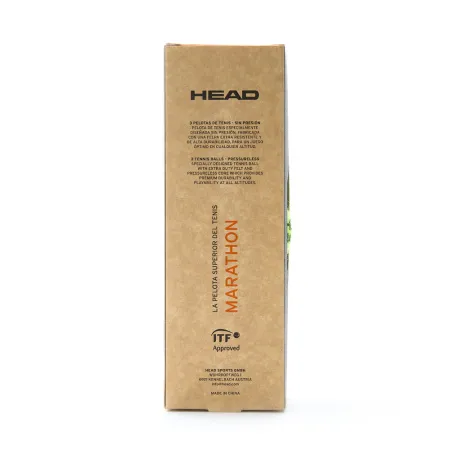 Мяч теннисный HEAD Marathon 3B, 578183, крафт. упак.3шт, без давления, фетр, нат.резина,желтый за 1&nbsp;055.70 ₽ купить в Хабаровске