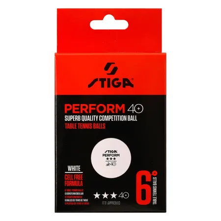 Мяч для наст. тенниса Stiga Perform 3***, 40+, 1113-2110-06, пластик, ITTF Appr., уп.6 шт, бел за 2&nbsp;121.60 ₽ купить в Хабаровске