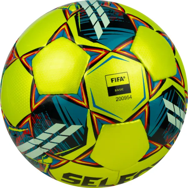 Мяч футзал. SELECT Futsal Mimas, 1053460550, р.4,FIFA Basic, 32 пан, гл.ПУ, руч.сш, жел-сине-красный за 6&nbsp;303.60 ₽ в Хабаровске