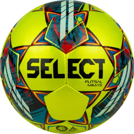 Мяч футзал. SELECT Futsal Mimas, 1053460550, р.4,FIFA Basic, 32 пан, гл.ПУ, руч.сш, жел-сине-красный за 6&nbsp;303.60 ₽ купить в Хабаровске