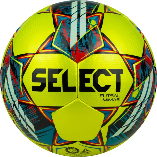 Мяч футзал. SELECT Futsal Mimas, 1053460550, р.4,FIFA Basic, 32 пан, гл.ПУ, руч.сш, жел-сине-красный за 6&nbsp;303.60 ₽ в Хабаровске