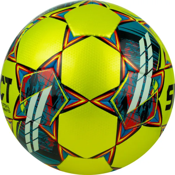 Мяч футзал. SELECT Futsal Mimas, 1053460550, р.4,FIFA Basic, 32 пан, гл.ПУ, руч.сш, жел-сине-красный за 6&nbsp;303.60 ₽ в Хабаровске