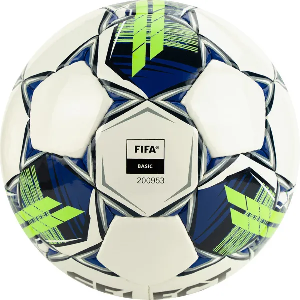 Мяч футзал. SELECT Futsal Master Shiny V22, 1043460004, р.4, Basic,32п, гл.ПУ, руч.сш,бел-син-зел за 7&nbsp;539.50 ₽ в Хабаровске
