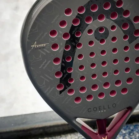Ракетка для падела HEAD Coello Pro 2026, 225036, для профессионалов, карбон, коричнево-бордовый за 33&nbsp;619.20 ₽ купить в Хабаровске