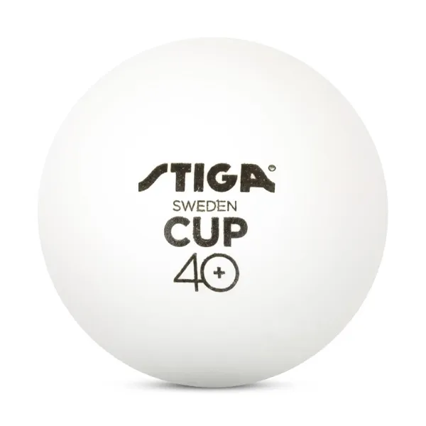 Мяч для наст. тенниса Stiga Cup ABS, 1110-2510-12, диам.40+мм, пластик, упак. 12 шт, белый за 1&nbsp;774.80 ₽ в Хабаровске