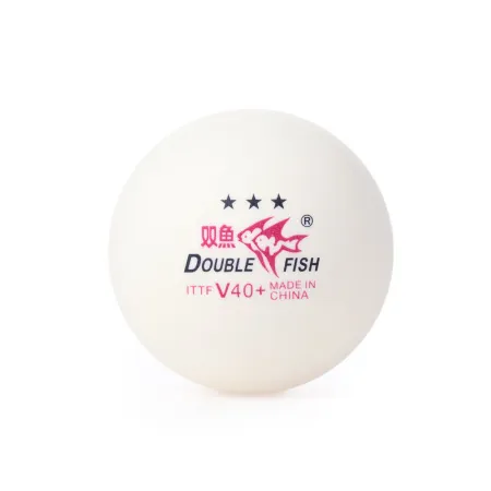 Мяч для наст. тенниса DOUBLE FISH 3***, V111F, диам. V40+мм, ITTF Appr,плаcтик,упак.6 шт, белый