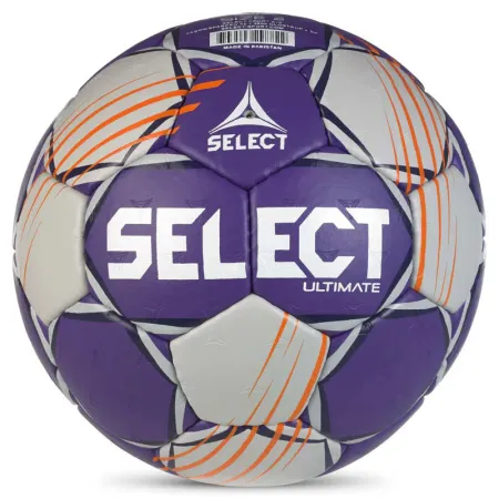 Мяч ганд. SELECT Ultimate Official EHF V24, 1612858999, Senior(р.3), EHF Appr, ПУ, руч.сш, фиол-сер за 15&nbsp;504 ₽ купить в Хабаровске