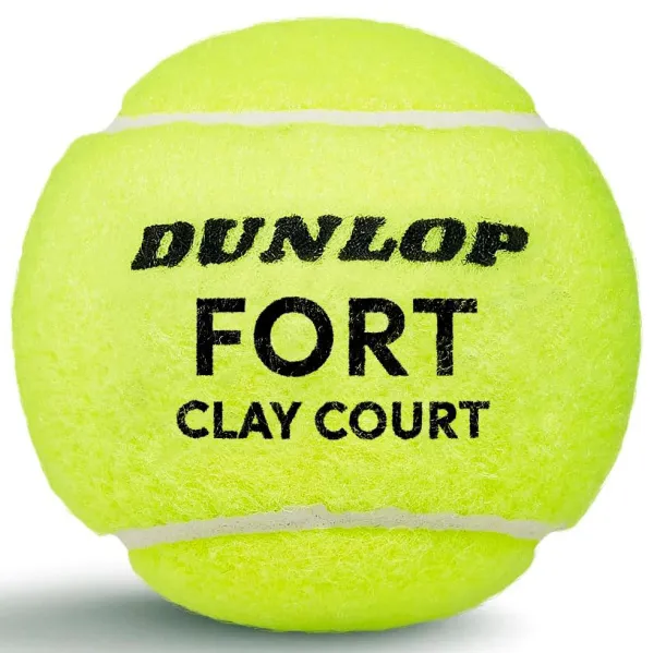 Мяч теннисный Dunlop Fort Clay Court 4B, 601613, уп.4 шт,одобр.ITF и FFT,сукно,нат.резина,желтый за 1&nbsp;812.20 ₽ в Хабаровске