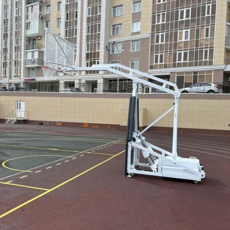 Баскетбольная стойка мобильная складная на пружинах вынос 2,25 м c противовесом ZAVODSPORTA за 530&nbsp;660 ₽ купить в Хабаровске