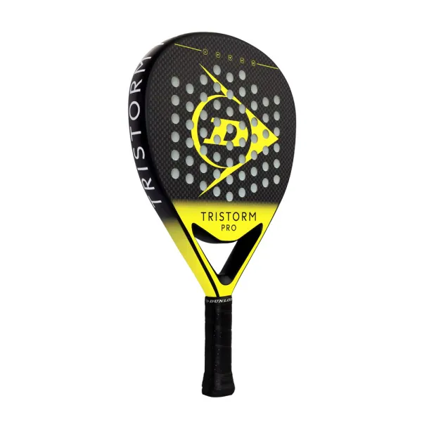 Ракетка для падела Dunlop Tristorm Pro, 10359946, для опытных игроков, графит, черно-желтый за 19&nbsp;643.50 ₽ в Хабаровске
