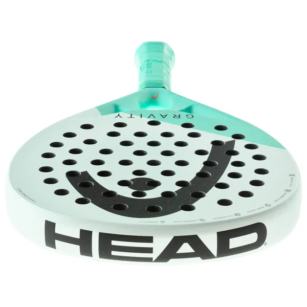 Ракетка для падела HEAD Gravity Motion, 224014, для продвинутых игроков, карбон, бело-бирюзовый за 23&nbsp;604.50 ₽ в Хабаровске