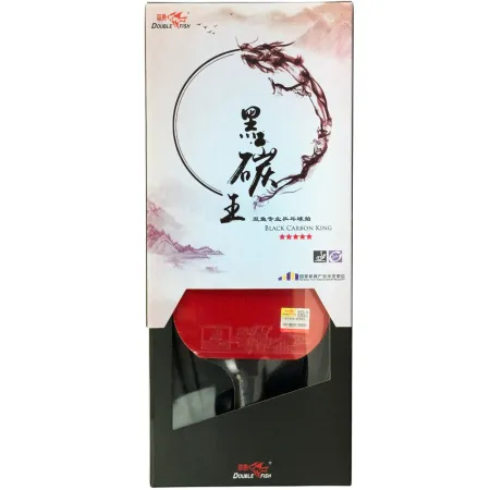 Ракетка для н/т DOUBLE FISH Black Carbon King Racket 5*****, для професс.,ITTF Appr.,накл.2,1,мм за 6&nbsp;434.50 ₽ купить в Хабаровске