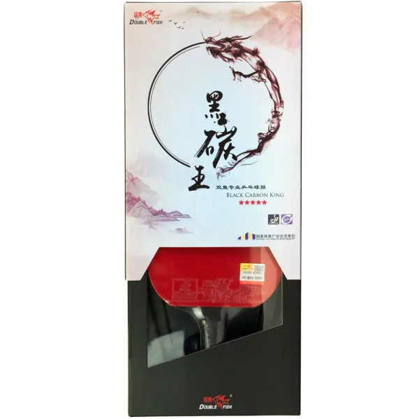Ракетка для н/т DOUBLE FISH Black Carbon King Racket 5*****, для професс.,ITTF Appr.,накл.2,1,мм за 6&nbsp;434.50 ₽ в Хабаровске