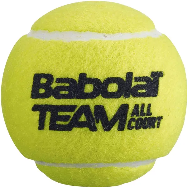 Мяч теннисный BABOLAT Team All Court,502081, уп.4 шт,одобр.ITF, сукно, нат.резина,желтый за 2&nbsp;385.10 ₽ в Хабаровске