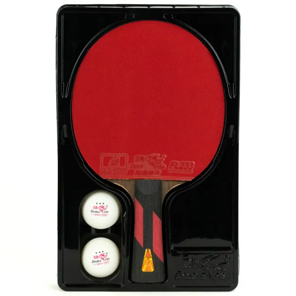 Ракетка для н/т DOUBLE FISH 7A+C, для професс.,ITTF Appr.,накл.2,1мм,+ 2 мяча V40+мм ITTF Appr за 3&nbsp;559.80 ₽ в Хабаровске