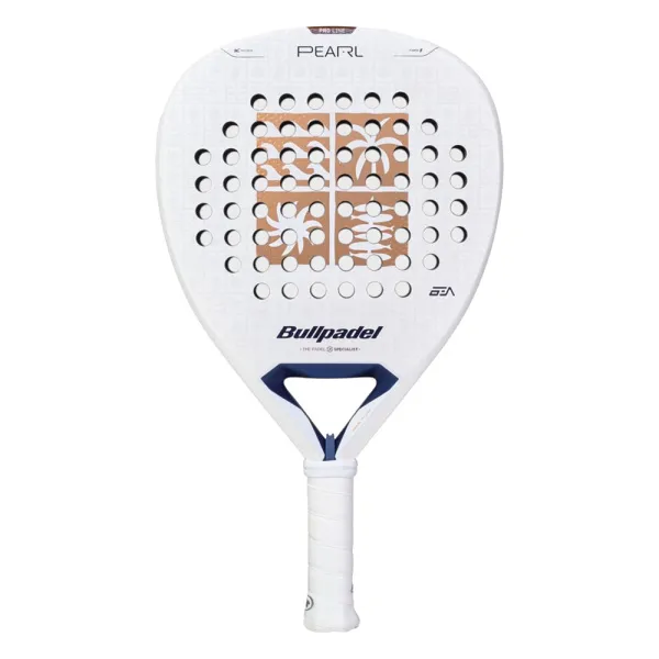 Ракетка для падела BULLPADEL Pearl 27, 497249, для проф-в, стекловолокно,карбон, бело-золотистый за 44&nbsp;319 ₽ в Хабаровске