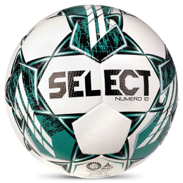 Мяч футб. SELECT NUMERO 10 V23, 0575060004, р.5, FIFA Basic, 32п, ПУ, руч. сш, бело-бирюзовый за 8&nbsp;051.20 ₽ в Хабаровске