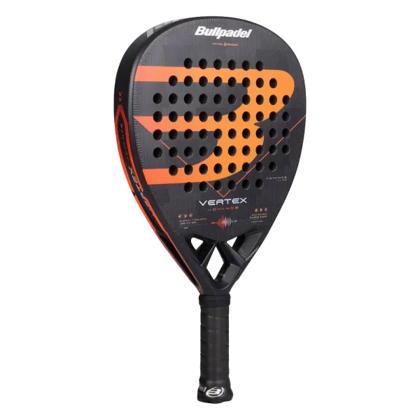 Ракетка для падела BULLPADEL Vertex Advance, 494414, для проф. и любителей, карбон, черно-оранжевый за 21&nbsp;559.40 ₽ в Хабаровске
