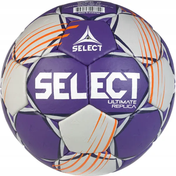 Мяч ганд. SELECT Ultimate Official EHF V24, 1612858999, Senior(р.3), EHF Appr, ПУ, руч.сш, фиол-сер за 15&nbsp;504 ₽ в Хабаровске
