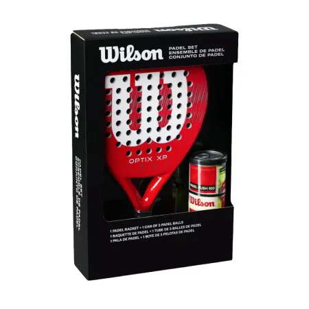 Набор для падела WILSON Optix XP Padel KIT, WR202110U2, ракетка + 3мяча, красный за 20&nbsp;362.60 ₽ купить в Хабаровске